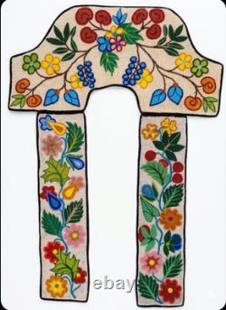 Handmade Ojibwe Beaded Yoke Collar Native American Powwow Regalia Women YK521