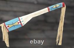 Handmade Old American Lakota Style Sioux Beaded Suede Hide Rifle Sheath R1