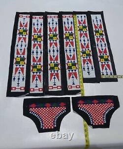 Handmade Old American Sioux Bead work for War Shirts / Pants / Leggings B6