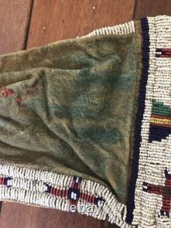 Handmade Plains Native American Lakota Style Beaded work Pipe Bag 30 inch Long