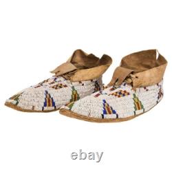Handmade Sioux Style Beaded Moccasin Native Powwow Regalia BM912
