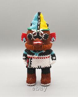 Hopi-Beaded Star Kachina by Ferrell Zeena-Native American Beadwork