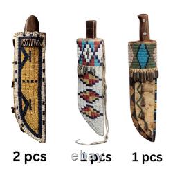 Indian Beaded Cover Native American Sioux Handmade Knife Sheath