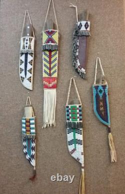 Indian Beaded Cover Native American Sioux Handmade Knife Sheath