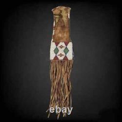 Indian Beaded Cover Native American Sioux Handmade Knife Sheath 15 pieces Set