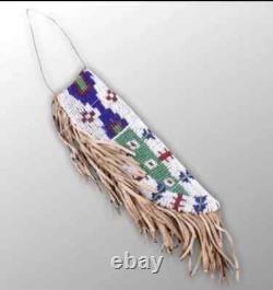 Indian Beaded Cover Native American Sioux Handmade Knife Sheath 15 pieces Set