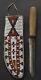 Indian Beaded Knife Cover Native American Sioux Handmade Leather Knife Sheath