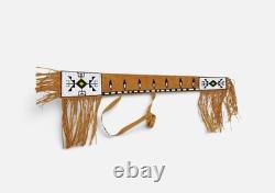 Indian Beaded Native American Rifle Scabbard Sioux Style Suede Leather Gun Cover