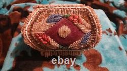 Iroquois Beaded Box Purse 1800s/1900s