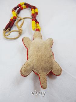 LAKOTA SIOUX NATIVE AMERICAN BEADED turtle amulet wearable