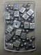 LARRY CURLEY Sterling Silver Square CUBE LOOSE BEADS Necklace 78.8 NAVAJO