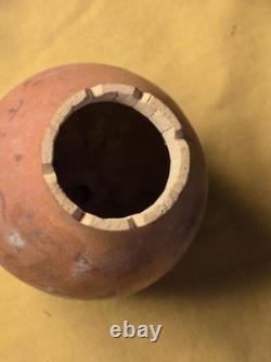 Lakota Native American 10 Gourd Rattle With1mm Beaded & Carved Wooden Handle