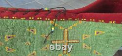 Lakota Plains Native American Beaded Cradleboard Charles & Hazel Fasthorse Rare