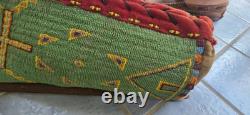 Lakota Plains Native American Beaded Cradleboard Charles & Hazel Fasthorse Rare