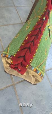 Lakota Plains Native American Beaded Cradleboard Charles & Hazel Fasthorse Rare