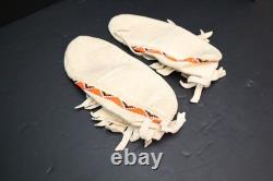 Lakota Sioux Beaded Antique Native American Indian Moccasins Vintage 10