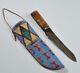 Lakota Style Indian Beaded Native American Leather Knife Sheath S840