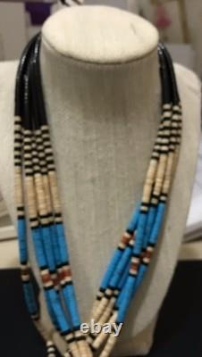 Long 42 Inch Native American Beaded Lariat Bold Artisan Composite