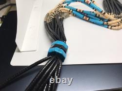 Long 42 Inch Native American Beaded Lariat Bold Artisan Composite