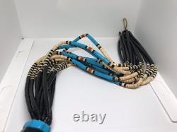 Long 42 Inch Native American Beaded Lariat Bold Artisan Composite