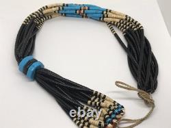 Long 42 Inch Native American Beaded Lariat Bold Artisan Composite