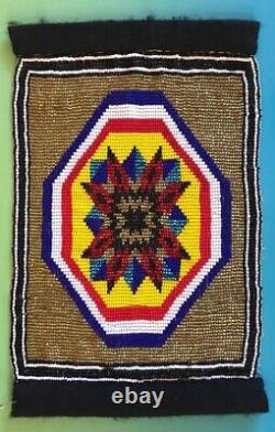 Loomed Beaded Art Rug by Charles Smith Native American Indian Beadwork Bead