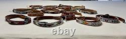 Lot Of 14 Assorted Vintage Native American Seed Bead Children's Belts