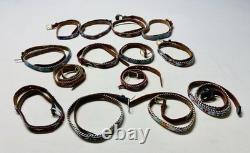 Lot Of 14 Assorted Vintage Native American Seed Bead Children's Belts