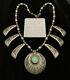 MUSEUM QUALITY! Rare 1940s Hopi Sterling Silver & Turquoise Bench Bead Necklace