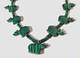 Magnificent Malachite Carved Bear Beaded Native American Necklace Handcrafted