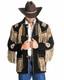 Men Native American Western Cowboy Suede Leather Jacket Fringe & Beaded