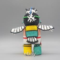 NATIVE AMERICAN BEADWORK-BEADED EAGLE DANCER KACHINA by FERRELL ZEENA-HOPI