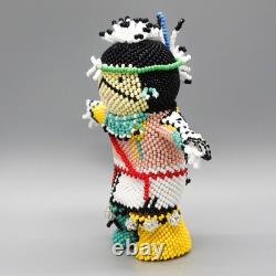 NATIVE AMERICAN BEADWORK-BEADED EAGLE DANCER KACHINA by FERRELL ZEENA-HOPI