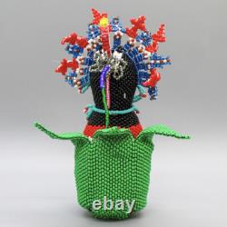 NATIVE AMERICAN BEADWORK-BEADED TABLETTA CORN MAIDEN by ALESIA PONCHO-ZUNI