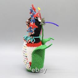 NATIVE AMERICAN BEADWORK-BEADED TABLETTA CORN MAIDEN by ALESIA PONCHO-ZUNI