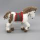 NATIVE AMERICAN BEADWORK-LARGE BEADED SHOW HORSE by SYLVIA QUAM-ZUNI