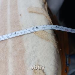 NATIVE AMERICAN CRADLE BOARD BY TWIN CRADLES 26'' (Cowhide, Feathers, Beads) NEW