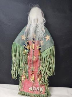 NATIVE AMERICAN INDIAN CHIPPEWA beaded doll NICE