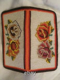 NEW Native American Shoshone beaded ROSE Buckskin leather wallet checkbook cover