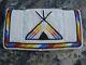 NEW! Native American Shoshone beaded Tipi soft leather wallet checkbook cover