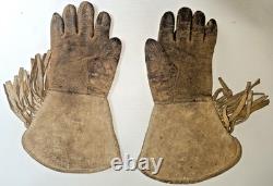Native American Antique Beaded Gloves Gauntlets Plains