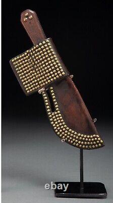 Native American Antique Indian Beaded Leather Knife Sheath