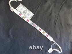 Native American Beaded 2-sided Belt, Authentic Beaded 30 Sash, Pe-112408353