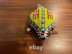 Native American Beaded Animal, Fetish, with Traditional Symbols, Free Shipping