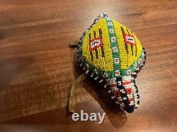 Native American Beaded Animal, Fetish, with Traditional Symbols, Free Shipping