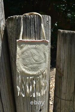 Native American Beaded Bag, Flower Motif, Gorgeous