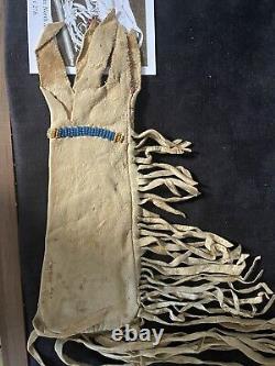 Native American Beaded Buckskin Pipebag, 19th Century Museum Piece