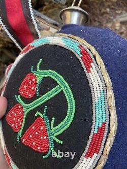 Native American Beaded Canteen Beaded Pow Wow Regalia Native Made