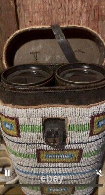 Native American Beaded Case Signal Corp's Binoculars