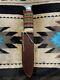 Native American Beaded Chipaway Cutlery Peyote Stitch/Gourd Stitch Knife Handle